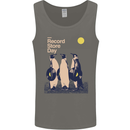 Record Store Day Vinyl Music Turntable Decks DJ Mens Vest Tank Top Charcoal