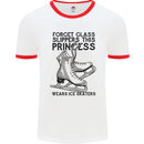 This Princess Wears Ice Skates Skater Funny Mens Ringer T-Shirt White/Red