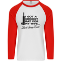 A Cricket Bat for My Wife Best Swap Ever! Mens L/S Baseball T-Shirt White/Red
