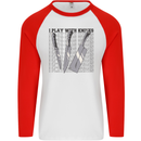 I Play With Knives Funny Chef Mens L/S Baseball T-Shirt White/Red