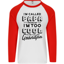 Grandparents Day Im Called Papa Mens L/S Baseball T-Shirt White/Red