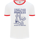 This Princess Wears Ice Skates Skater Mens Ringer T-Shirt White/Red