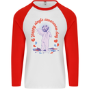 Happy Single Awareness Day Mens L/S Baseball T-Shirt White/Red
