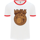 Dadcules Funny Fathers Day Gym Mens Ringer T-Shirt White/Red