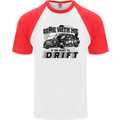 Drifting Come With Me if You Want to Drift Mens S/S Baseball T-Shirt White/Red