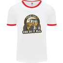 Farm Girls Can Do It All Funny Farming Mens Ringer T-Shirt White/Red