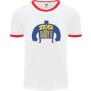 Big Daddy O Funny Fathers Day Dad Mens Ringer T-Shirt White/Red