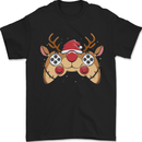 Reindeer Joypad Christmas Gaming Gamer Mens T-Shirt 100% Cotton Black