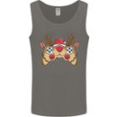 Reindeer Joypad Christmas Gaming Gamer Mens Vest Tank Top Charcoal