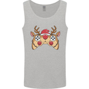 Reindeer Joypad Christmas Gaming Gamer Mens Vest Tank Top Sports Grey