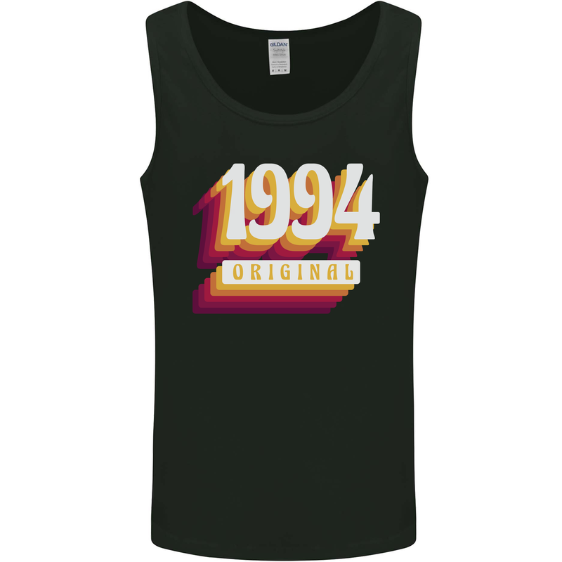 Retro 29th Birthday Original 1994 Mens Vest Tank Top Black