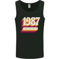 Retro 36th Birthday Original 1987 Mens Vest Tank Top Black