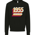 Retro 68th Birthday Original 1955 Mens Sweatshirt Jumper Black