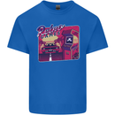 Retro 80s Arcade Games Mens Cotton T-Shirt Tee Top Royal Blue