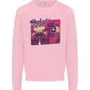 Retro 80s Arcade Games Mens Sweatshirt Jumper Light Pink