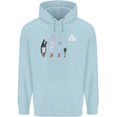 Retro Data Storage Funny Geek Nerd CD PC Mens 80% Cotton Hoodie Light Blue