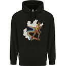 Retro Roller Blading Blades Inline Skating LGBT Mens 80% Cotton Hoodie Black