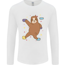 Rock Climbing Sloth Climber Mens Long Sleeve T-Shirt White