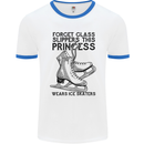 This Princess Wears Ice Skates Skater Funny Mens Ringer T-Shirt White/Royal Blue