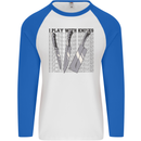 I Play With Knives Funny Chef Mens L/S Baseball T-Shirt White/Royal Blue
