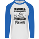 Grandad and Granddaughter Grandparent's Day Mens L/S Baseball T-Shirt White/Royal Blue