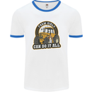 Farm Girls Can Do It All Funny Farming Mens Ringer T-Shirt White/Royal Blue