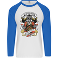 The Greatest Sailorman Sailing Sailor Mens L/S Baseball T-Shirt White/Royal Blue