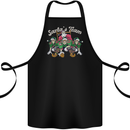 Santa American Football Team Christmas Xmas Cotton Apron 100% Organic Black