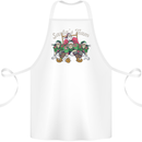 Santa American Football Team Christmas Xmas Cotton Apron 100% Organic White