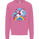 Santa Claus On a Unicorn Christmas Xmas Mens Sweatshirt Jumper Azalea