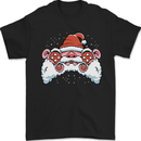 Santa Controller Video Games Gaming Joypad Xmas Mens T-Shirt 100% Cotton Black