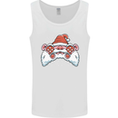 Santa Controller Video Games Gaming Joypad Xmas Mens Vest Tank Top White