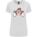 Santa Controller Video Games Gaming Joypad Xmas Womens Wider Cut T-Shirt White