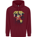 Santa Monster Japanese Christmas Xmas Childrens Kids Hoodie Maroon