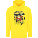 Santa Monster Japanese Christmas Xmas Childrens Kids Hoodie Yellow