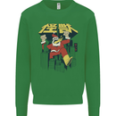 Santa Monster Japanese Christmas Xmas Mens Sweatshirt Jumper Irish Green
