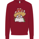 Santa Mushroom Christmas Mycology Foraging Xmas Kids Sweatshirt Jumper Red