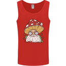Santa Mushroom Christmas Mycology Foraging Xmas Mens Vest Tank Top Red