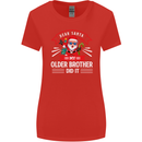 Santa My Older Brother Funny Christmas Xmas Womens Wider Cut T-Shirt Red
