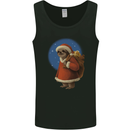 Santa Sloth Funny Christmas Xmas Mens Vest Tank Top Black
