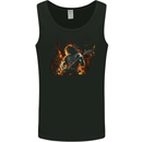 Satanic Rocker Rock n Roll Heavy Metal Guitar Skull Mens Vest Tank Top Black
