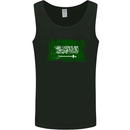 Saudi Arabia Football Distressed Flag Mens Vest Tank Top Black