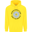Science Doesnt Care Atheism Atheist Funny Mens 80% Cotton Hoodie Yellow