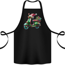 Scooter Christmas Hat MOD Moped Xmas Cotton Apron 100% Organic Black