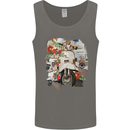 Scooter Colage MOD Culture Moped Bike Mens Vest Tank Top Charcoal