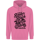 Scooter on the Beach MOD Childrens Kids Hoodie Azalea