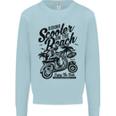 Scooter on the Beach MOD Kids Sweatshirt Jumper Light Blue