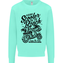 Scooter on the Beach MOD Kids Sweatshirt Jumper Peppermint
