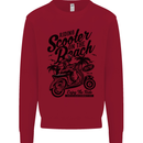Scooter on the Beach MOD Kids Sweatshirt Jumper Red