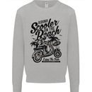 Scooter on the Beach MOD Kids Sweatshirt Jumper Sports Grey